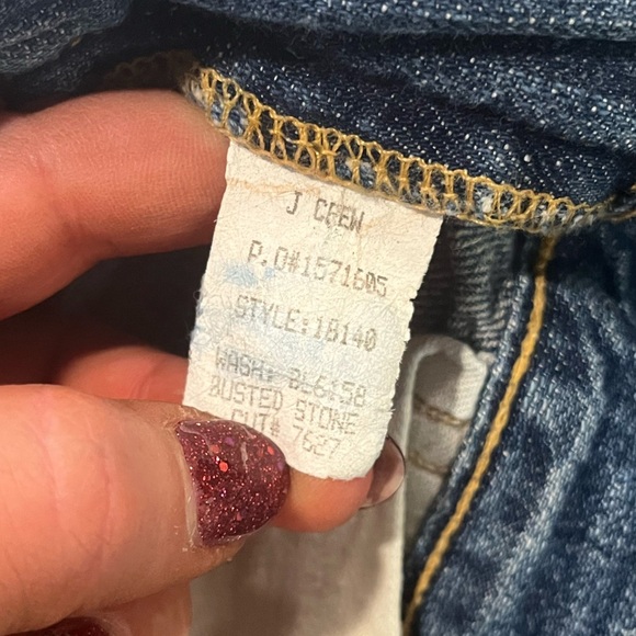 J. Crew Vintage Matchstick Jeans Pockets Distressed Denim Medium Wash Size 26R - Picture 11 of 14